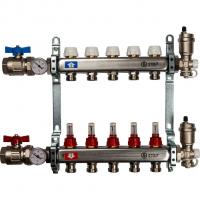 Коллекторная группа Stout 5 выходов с расходомерами